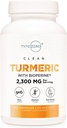 סוג Zero Turmeric עם bioperine (120 קפסולות) (2300 מ"ג לכל משרת) - GMO חינם, Gluten Free, 3rd Party Tested