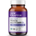 New Chapter Prenatal ויטמינים, One Daily Prenatal Multivitamin Enhanced for Age 35+ with Methylfolate + Choline for Healthy Mom & Baby, Gluten Free & Non-GMO 90 ct