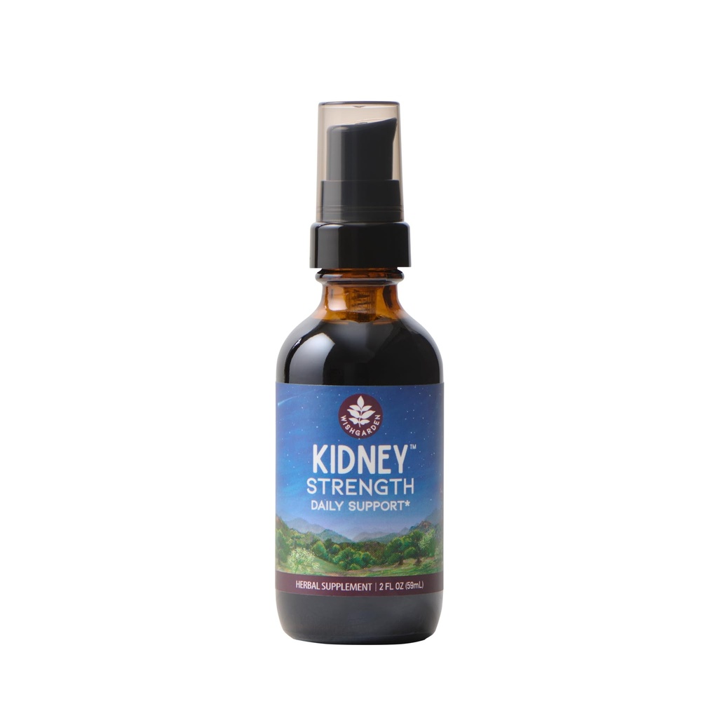 WishGarden Herbs Kidney כוח - גידול מזון מבוסס צמחי עם Buchu Leaf & Cornsilk תומך Kidney Health, Kidney ניקויse, Detox, מקדם תפקוד בריאות וטרינרית, 2oz