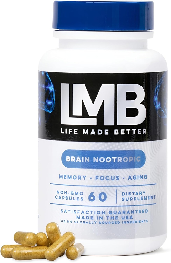 פעילות מהירה Nootropics המוח תוספת תמיכה לזיכרון - שיפור התפקוד הקוגניטיבי וקלילות נפשית עם תוסף הזיכרון המוח העוצמתי שלנו - משפר את המיקוד הנפשי, הזיכרון והריכוז