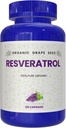 100% אורגני טהור Beneficial Resveratrol, 120 קפסולות, Antioxidants & Trans-Resveratrol, מקדם תמיכה אנטי דלקתית, תמיכה Cardiovascular, Immune Boost, בהירות נפשית