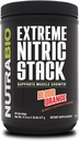 NutraBio Extreme Nitric Stack, Nitric Oxide ו- Cell Volumizing פורמולה- 30 משרתים (Blood Orange)