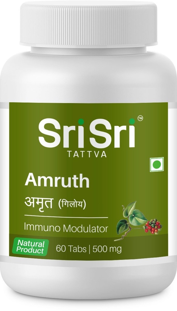מוצרי סרי Ayurveda Amruth Immuno Modulator Tablet 500Mg PACKOF 2