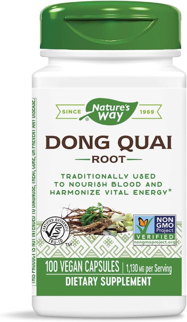 דרכו של הטבע Dong Quai Root, 565 מ"ג, 100 קפסולות (Pack of 2)