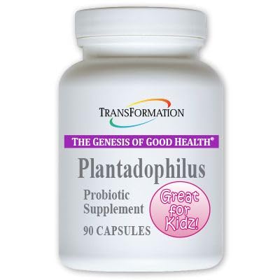 טרנספורמציה The Genesis of Good Health Enzymes Plantadophilus Natural Plant-based Probiotics, המתרגלת המומלצת, non-GMO, for Digestive Health, Immune Support, Gut Balance, 9090