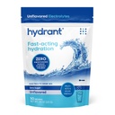 אבקת דלקות בולק, Unflavored, 50 משרתות Fast Acting Electrolyte Rehydration אבקת - Zero Sugar Flavorless drink for Daily Use, Travel & Workouts