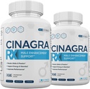 (2 Pack) Cinagra RX Pills for Men, Cinagra RX תוספת פורמולה מתקדמת, 120 Count