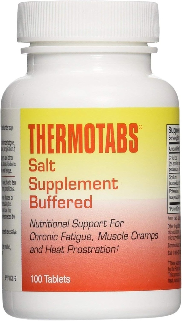 Thermotabs Salt Supplement, Buffered, 100 טבליות - רכישת Packs ו- Save (Pack of 3)