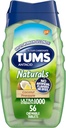 TUMS Naturals Chewable Ultra Power Antacid Chews for Heartburn Relief, קוקוס Pineapple - 56 Count