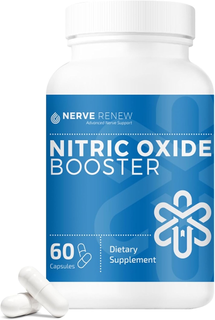 Nerve Renew Nitric Oxide Booster - תוסף Nitric Oxide עם L Arginine hydrochloride for Complete Nerve Nourishment - 60 קפסולות