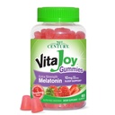 21st Century Healthcare VitaJoy תוספת כוח מלטונין 10 מ"ג מסטיקנים, סטרוברי, 60 Count, Red, 0.43 פאונד (Pack of 1)