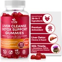 VVNaturals Sugar-Free 26-in-1 Liverse Detox & Fix Fatty Liver Formulamies; 3000 מ"ג של Glutathione, Silymarin Milk Thistle, Choline, TUDCA | Liver Detoxmies - 60 טבעוני Ct