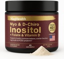 אבקת Inositol - Myo & D-Chiro Inositol + Folate ווויטמין D - 40:1 Ratio - 45 יום אספקה - פעילות גופנית ופוריות רגילה; חלופה גדולה לקפסולות