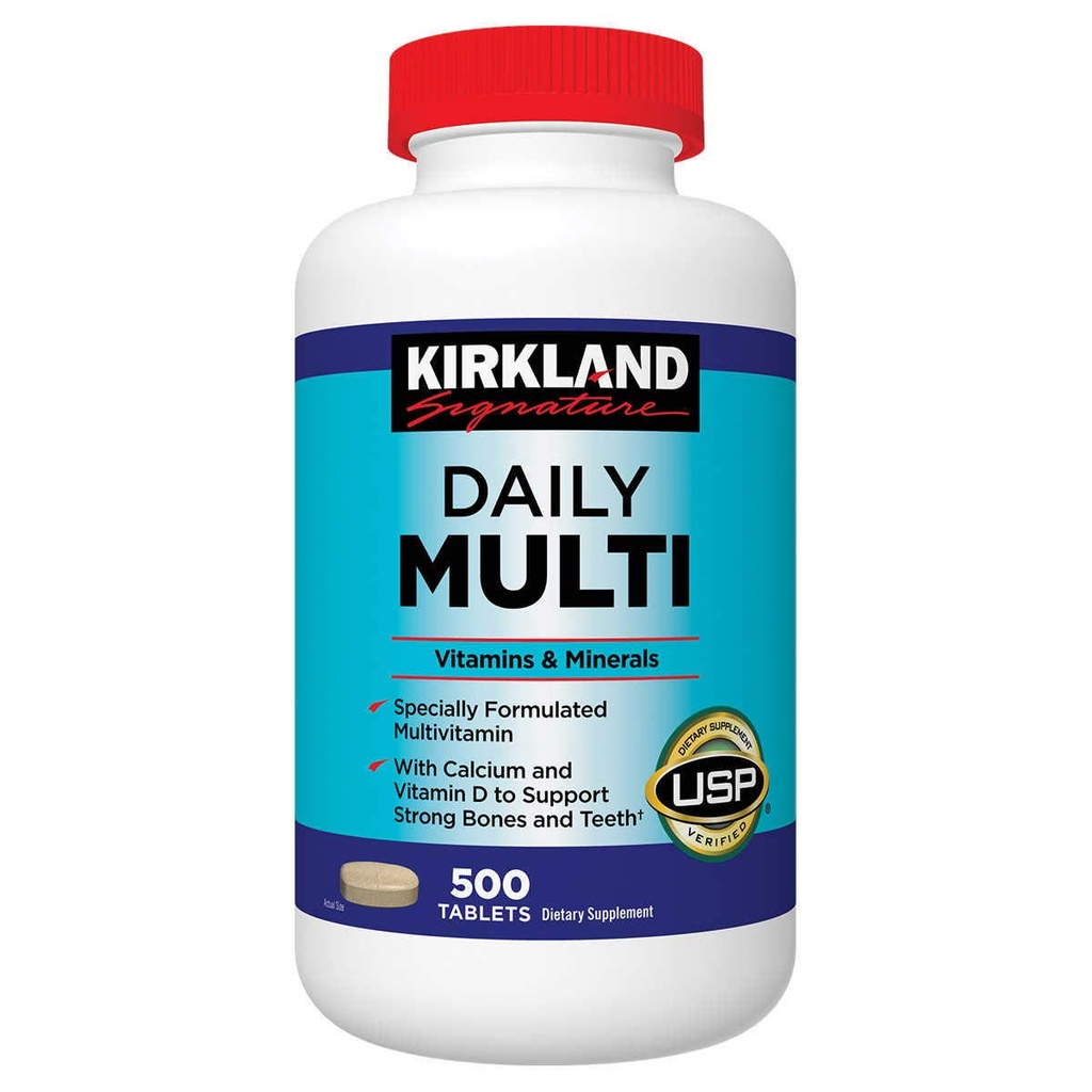 קירקלנד חותם מדי יום Multi, 500 טבליות (2 Pack)