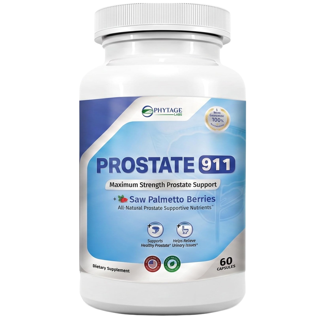 Prostate 911 Men's Health Supplement - Saw Palmetto Support Prostate function