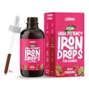 LLORENS PHARMACEICAL תוספת ברזל לנשים Iron Drops Daily Support, 20 מ"ג של Polysaccharide Complex Free Taste, Natural Sweeteners, and Paraben Free (Berry Daiquiri, 4 Fl Oz)
