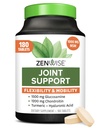 Zenwise בריאות משותפת תוספת עם Glucosamine Chondroitin MSM, Curcumin & Sulfate - בריאות משותפת לנשים וגברים - ניידות & גמישות תמיכה עבור הברך, קרטלגיל ועצמות - הרוזן 180
