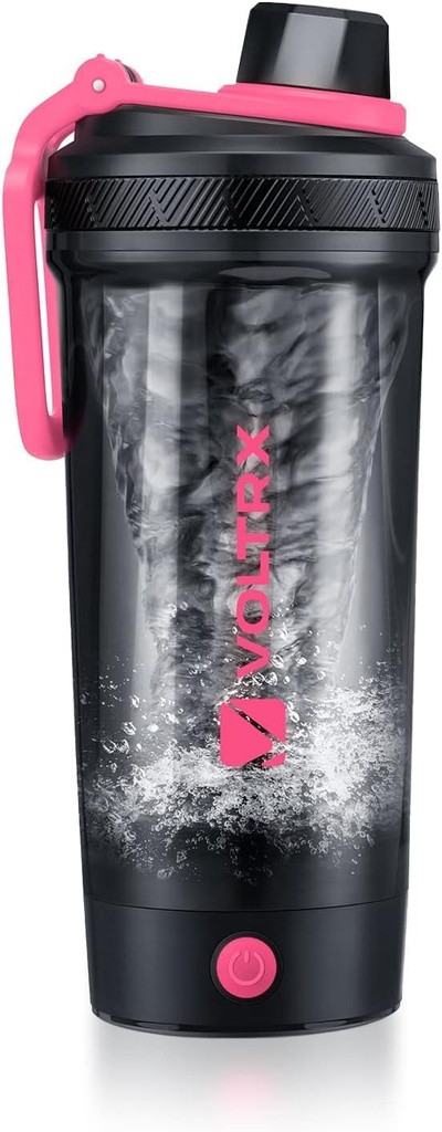 VOLTRX Shaker Bottle, Gallium USB C Rechargeable Electric Protein Shake Mixer, Shaker Cups for Protein Shakes and Mealחליף Shakes, BPA חינם, Made with Tritan, 24oz