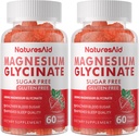 Magnesium Glycinate Gummies 1000mg - סוכר חינם Magnesium Potassium תוספת עם ויטמין D, B6, CoQ10 עבור Calm Mood & Sleep Support - 120 Strawberry חניכיים -2 Pack