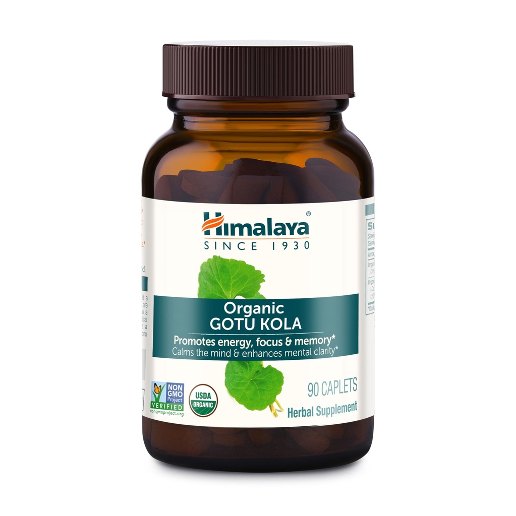 ההימלאיה האורגנית Gotu Kola, 45 יום אספקה - Herbal Nootropic תוספת עם אדוגנים לאנרגיה, פוקוס, זיכרון ורגיעה מרגיעה - טבעוני, non-GMO, Gluten Free, 650 מ"ג, 90 קפלונים