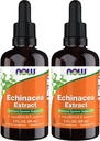 עכשיו תוספים, Echinacea לחלץ נוזל עם Dropper, תמיכה במערכת החיסון *, 2Ounce (Pack של 2)