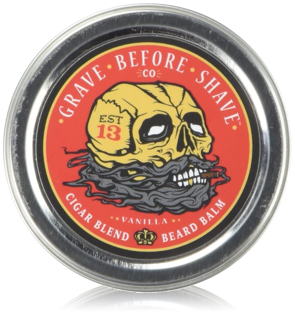 Grave Before ShaveTM Cigar Band Beard Balm (Cigar/Vanilla Smell) (2 oz.)