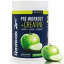 Reebok REEenergize Pre-Workout Powder | 3g Creatine Monohydrate, 200mg Natural Caffeine | Clean Energy for Strength, Focus & Pump | Informed Sport Certified | 25 Servings | Sour Green Apple