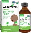 Wellements Organic Daytime Baby Cough Syrup | Soothes Occasional Cough בשל גרון יבש * 2 Fl Oz, 4 חודשים + 4 חודשים +