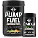 PMD ספורט אולטרה משאבת שמן Caffeine חינם - טרום עבודהout - קשת שרבת (30 משרתים) ספורט אומגה חותכת את עלית שמן התנורגני (90 Softgels)