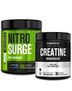 ג'ק חרושת NITROSURGE Pre Workout תוסף (כחול Raspberry) אבקת Creatine Monohydrate אבקת 150g עבור שריר, כוח מוגבר, אנרגיה מוגברת