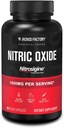 Jacked Factory Essentials Nitric Oxide Booster - פטנט בונדed L-Arginine Silicate 1500 מ"ג תוספת עבודה עבור צמיחה שרירית, משאבות, וחילוניות ואנרגיה - 90 Veggie Pills