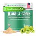 Amla אבקה & Green Tea Superfood תוסף, 20x Ultra ריכוז Amla, תמיכה אנטי-חמצן, מיוצר עם תה אוונג ו Joozberries ההודי, אורגני, טבעוני, קלאסי פלאמור, 90 המשרתים