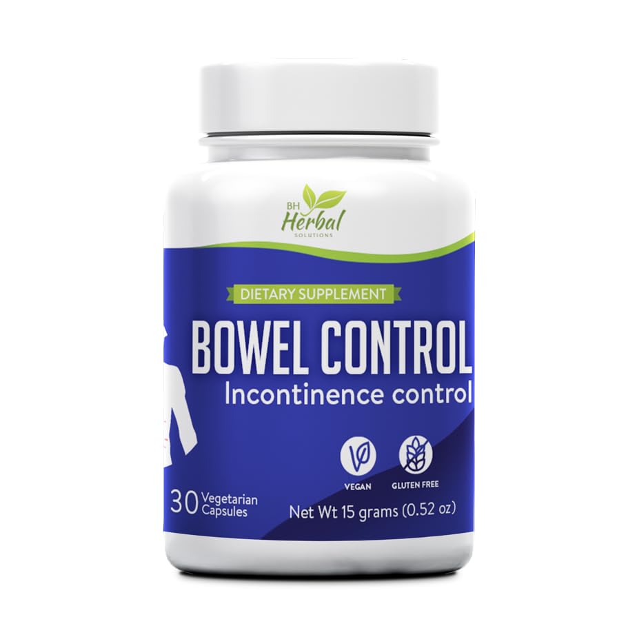 Bowel Incontinence Support Supplement - Control Leaky Bowel - צמצום תדירות ושפע של Bowel Incontinence Episodes - 100% Natural Herbal תוסף