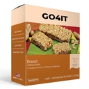 GO4IT Health Meal החלפה Bar, גבוה חלבון תזונה בר, סיבים גבוהים, LOW Calories, KETO ידידותי, On-the-go, Weight Loss Food Bar, 7/Box - (Peanut)