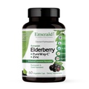 EMERALD LABS Elderberry Plus - תמיכה תזונתית & Immune עם אירופה Elderberry לחלץ, ויטמין C כמו PureWay-C & Albion Chelated Zinc - טבעוני וגלוטן חינם - 60 קפסולות ירקות (30 ימים אספקה)