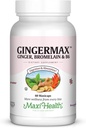 Maxi Health ג'ינג'ר מקס - ג'ינג'ר - Bromelain & ויטמין B6 - Digestion Health - 60 קפסולות - כשרות