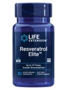 Life Extension Resveratrol Elite, Trans-resveratrol, Aging בריא, Cardiovascular Health, Brain Health, oxidative Stress, Gluten-Free, non-GMO, Vegetarian, 30 קפסולות