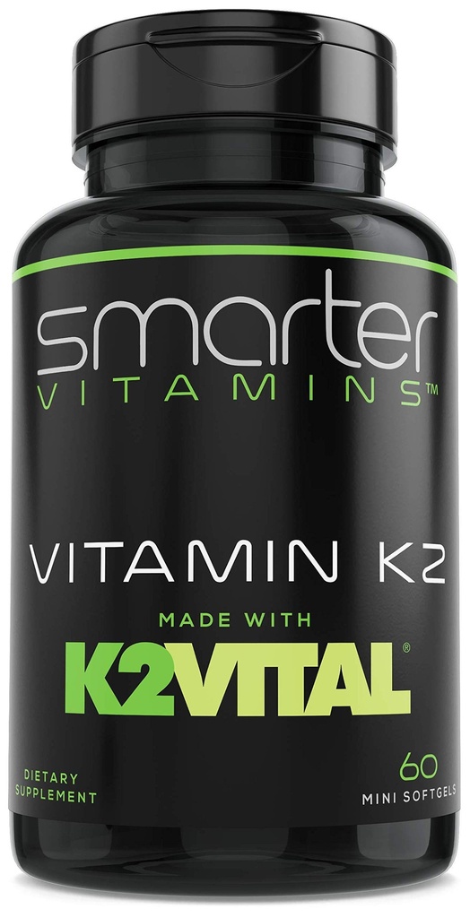 ויטמין K2 MK7 100mcg, מיוצר עם K2VITAL ו Kale, 60 נוזל Softgels