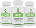 Dopamine תומך תוסף Paired עם Alpha GPC ו- Uridine - Neuro Boost Duo