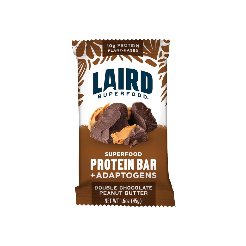 Laird Superfoodal חלבונים Bars, חלבון בר אבל טוב יותר עם מרכיבים אמיתיים, Mushrooms 10g צמחי מבוסס חלבון, 6g סיבים, כפול שוקולד Butter, 10 Count (Pack of 1)