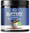 Slippery Elm, אורגני Slippery Elm Bark אבקת עם L-Glutamine, DGL, Chamomile, Aloe Vera, Fennel, Marshmallow, Natural Herbs for Soothing גרון ותמיכה, 40 משרתים, 40 משרתים