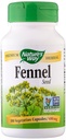 Natures Way Fennel Seed Vegetarian קפסולת, 100 ct