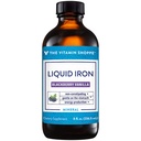 ויטמין Shoppe נוזל ברזל, BlackBerry Vanilla Flavored, בקלות Absorbed, non Constipating, Energy Production Immune Support (8 Fluid Ounces נוזל)