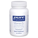 Pure Encapsulations ויטמין D3 25 mcg (1,000 IU) - תוספת לתמיכה העצם, משותף, חזה, לב, קולון & Immune בריאות - עם Premium ויטמין D - 250 קפסולות
