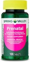 עמק האביב טרום לידתי Multivitamin / Multimineral עבור הריון וסיעוד נשים דיאטה טבליות, 100 הרוזן - חדש מראה