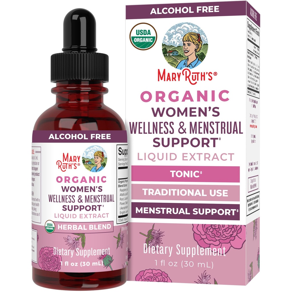MaryRuth Organics USDA אורגני נשים של צמחי מרפא כולל | Sting Nettle, Raspberry Leaf, Eleuthero Root, Chaste Tree ברי | תמיכה לא-GMO, טבעוני