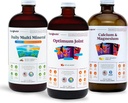 שרירי LIQUIDHEALTH, Bones, & Joints נוזל ויטמין Bundle עם Daily Multi מינרלים, Optimum Joint נוזל Glucosamine, ו Calcium & Magness - Bone & Joint Health, טבעוני, non-GMO.