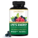 אנרגיית האנרגיה המתקדמת של Life's Energy Advanced Daily Multivitamin for Men & Women, Energy & Immune Support Supplement with Super Greens - Antioxidants & Enzymes - Iron Free, Vegetarian, 120 טבליות של Life's Fortune