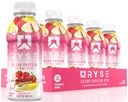 RYSE Clear חלבונים לשתות - Strawberry בננה - 100 קלוריות, 22g Whey Isolate חלבון שקד, סוכר חינם, 0g Fat & Lactose-Free - מרעננים מוכן-to-Drink Beverage - 16.9 fl oz בקבוקים (12-Pack)