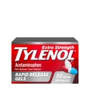 Tylenol תוספת כוח Acetaminophen Rapid Release Gels, תוספת כוח כאב Reliever & Fever צמצם, Gelcaps with לייזר-Drilled Holes, 500 מ"ג Acetaminophen, 50 ct
